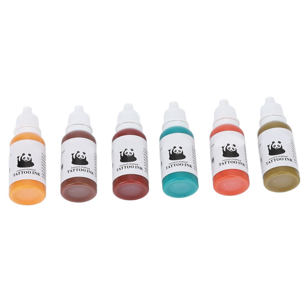 Värillinen 15 ml Tattoo Ink Kit Natural Vivid Color Pigmentti Tatuointi Microblading -harjoitukseen oikealle henkilölle hinta ja tiedot | Manikyyri- ja pedikyyritarvikkeet | hobbyhall.fi