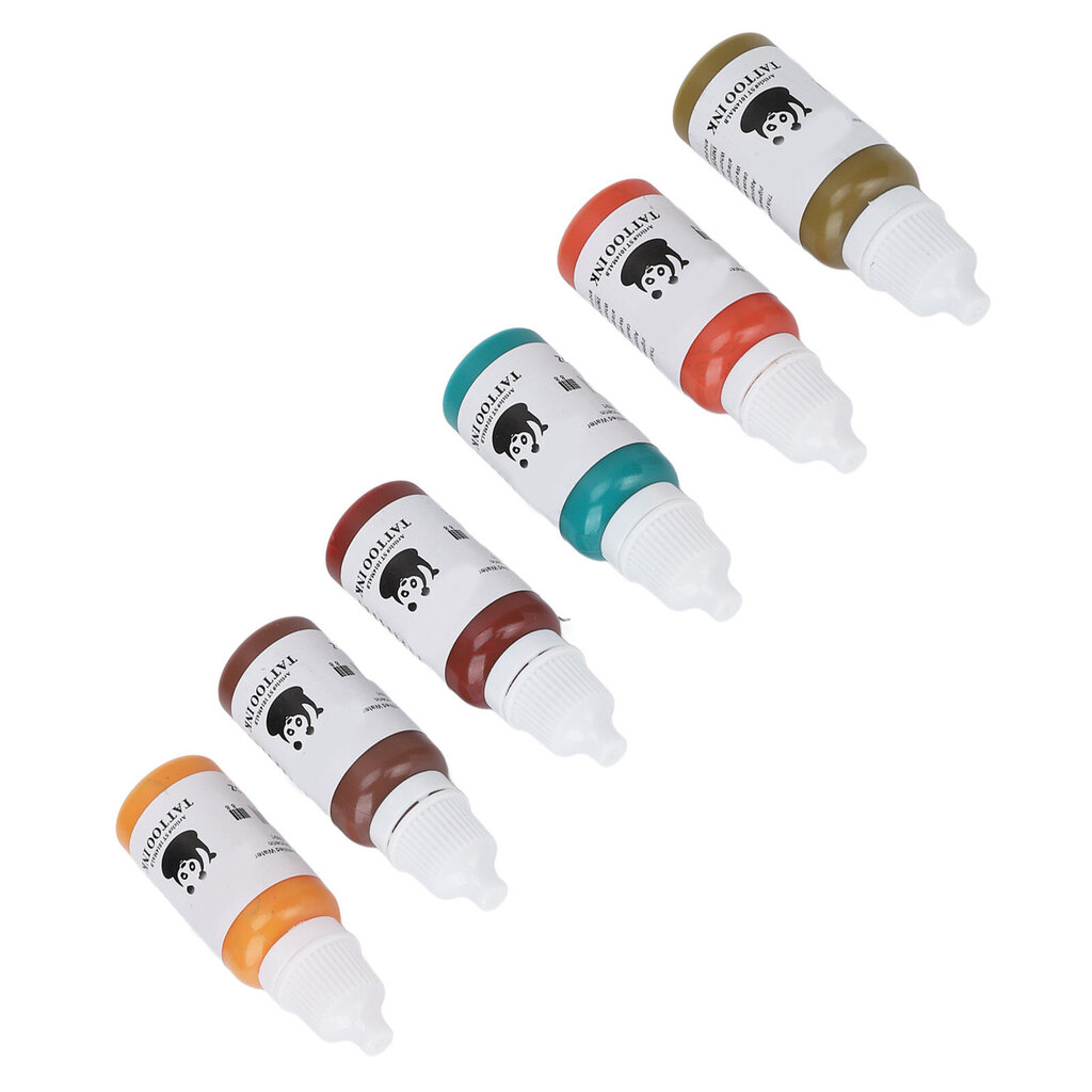 Värillinen 15 ml Tattoo Ink Kit Natural Vivid Color Pigmentti Tatuointi Microblading -harjoitukseen oikealle henkilölle hinta ja tiedot | Manikyyri- ja pedikyyritarvikkeet | hobbyhall.fi