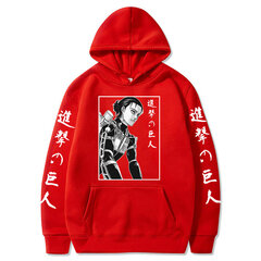 (Red-S）Attack on Titan Hoodie Syksy Talvi Casual Lämpimät Hupparit hinta ja tiedot | Miesten puserot ja hupparit | hobbyhall.fi