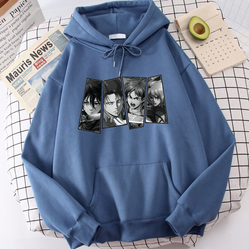 (Haze Blue-M）Attack on Titan Kageyama Tobio Man Fleece Sweatshirts hinta ja tiedot | Miesten puserot ja hupparit | hobbyhall.fi