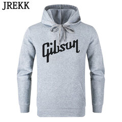 (3-L）Gibson Hoodies Miesten takki Talvi Casual Fleece Gibson print Les Paul Sweatshirts Huppari Huppari C36 hinta ja tiedot | Miesten puserot ja hupparit | hobbyhall.fi