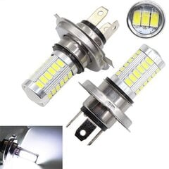 H4 LED Polttimo Auton Ajovalo 33 SMD 5630 5730 Polttimo Jääsininen hinta ja tiedot | Ajovalot | hobbyhall.fi