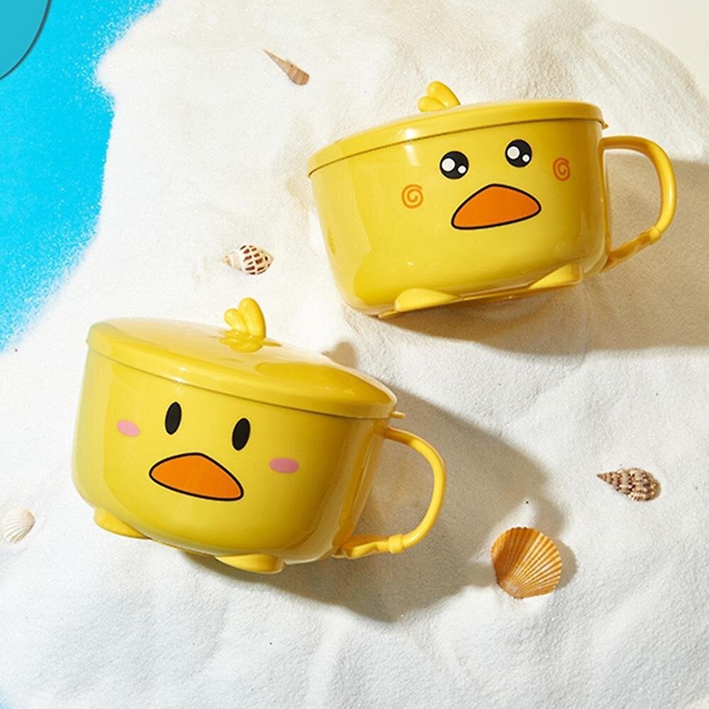 Duck Ramen Nuudelikulho Kansi Söpö ruostumattomasta teräksestä valmistettu hedelmäkulho 2 hinta ja tiedot | Pehmolelut | hobbyhall.fi