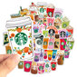 50 kpl starbucks kahvia Graffiti Stickers Laptop Skateboard hinta ja tiedot | Koristeet ja tarrat | hobbyhall.fi