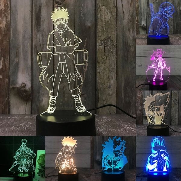 3D-yövalot Naruto Team Uzumaki Naruto LED-yövalo hinta ja tiedot | Manikyyri- ja pedikyyritarvikkeet | hobbyhall.fi