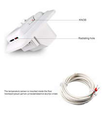 M59 Lattialämmitys Elektroninen termostaattilämpötilan säätö hinta ja tiedot | Muut huonekalutarvikkeet | hobbyhall.fi