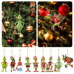 christmas tree grinch decorations clearance grinch hinta ja tiedot | Koristeet ja tarrat | hobbyhall.fi