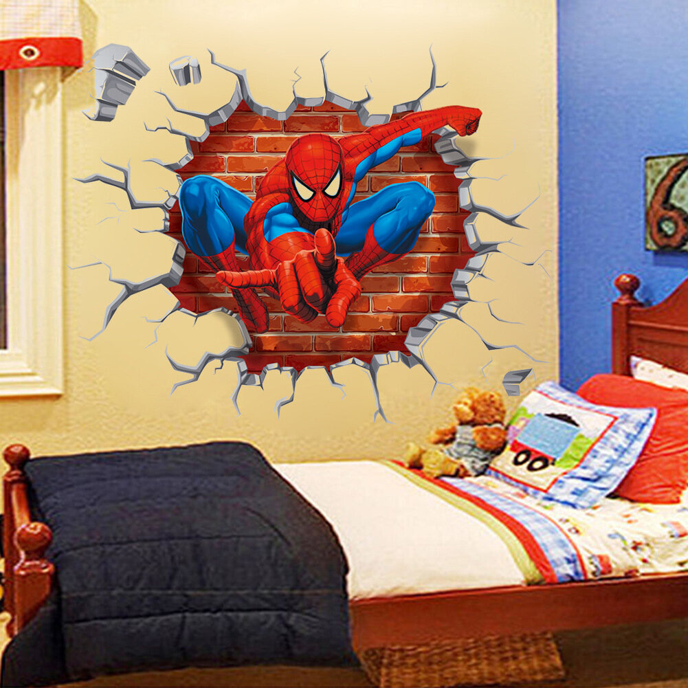 3D Spiderman Wall Decal Lastenhuoneen sisustus hinta ja tiedot | Pehmolelut | hobbyhall.fi