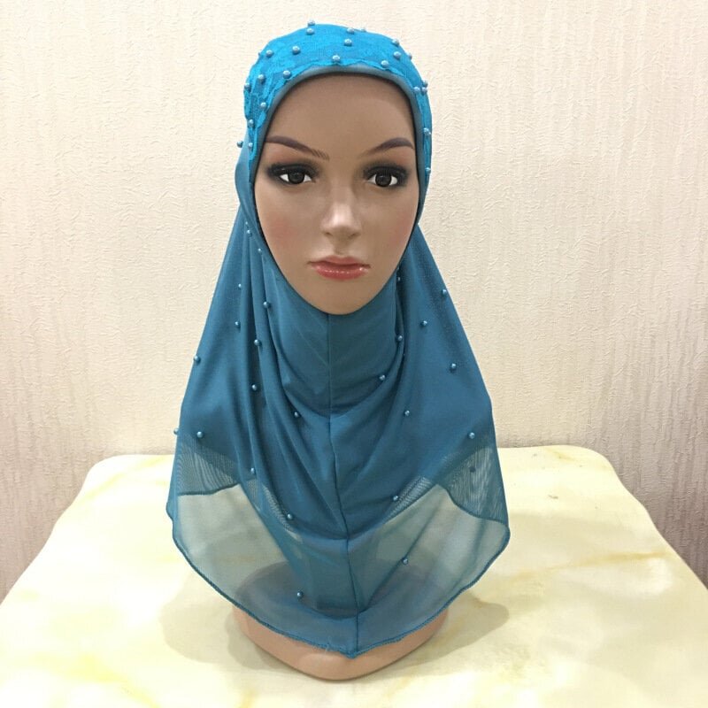 Sifonki Muslim Hijab Hijab Double Mesh helmillä hijab-vihreä hinta ja tiedot | Hiustarvikkeet | hobbyhall.fi