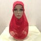 Sifonki Muslim Hijab Hijab Double Mesh helmillä hijab-vihreä hinta ja tiedot | Hiustarvikkeet | hobbyhall.fi