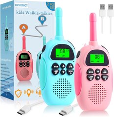 Lasten radiopuhelin, 2kpl Ladattava lasten radiopuhelin Pink+Pink hinta ja tiedot | Ompelutarvikkeet | hobbyhall.fi