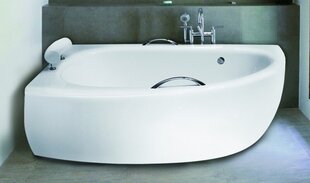 Kylpyamme Besco Milena PREMIUM setti: kylpyamme + pesukone + nuppi (2 kpl), Etuseinällä Vasen, 150x70 hinta ja tiedot | Kylpyammeet | hobbyhall.fi