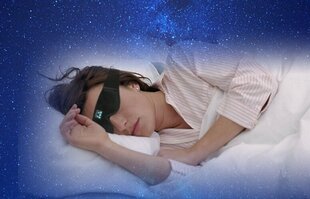 3D Enhanced Bluetooth Sleep Eye Eye Mask naisille (musta) hinta ja tiedot | Naamiaisasut | hobbyhall.fi