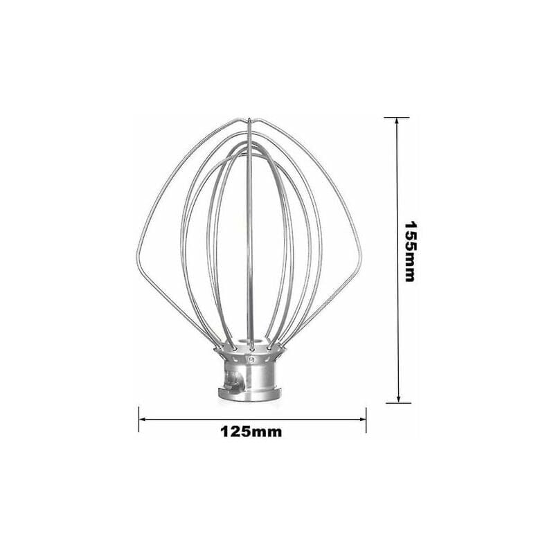 5k452ww ruostumattomasta teräksestä valmistettu vispilä Kitchenaidin keittiökoneille hinta ja tiedot | Keittiövälineet | hobbyhall.fi