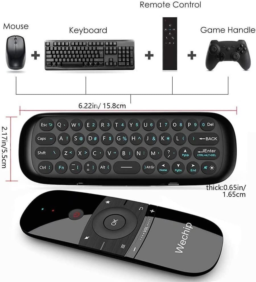 [4-in-1] Universaali TV-kaukosäädin 2.4G Motion Sensing Controller Keyboard Air Mouse -kaukosäätimellä Android TV Boxeille hinta ja tiedot | Hiusvärit | hobbyhall.fi