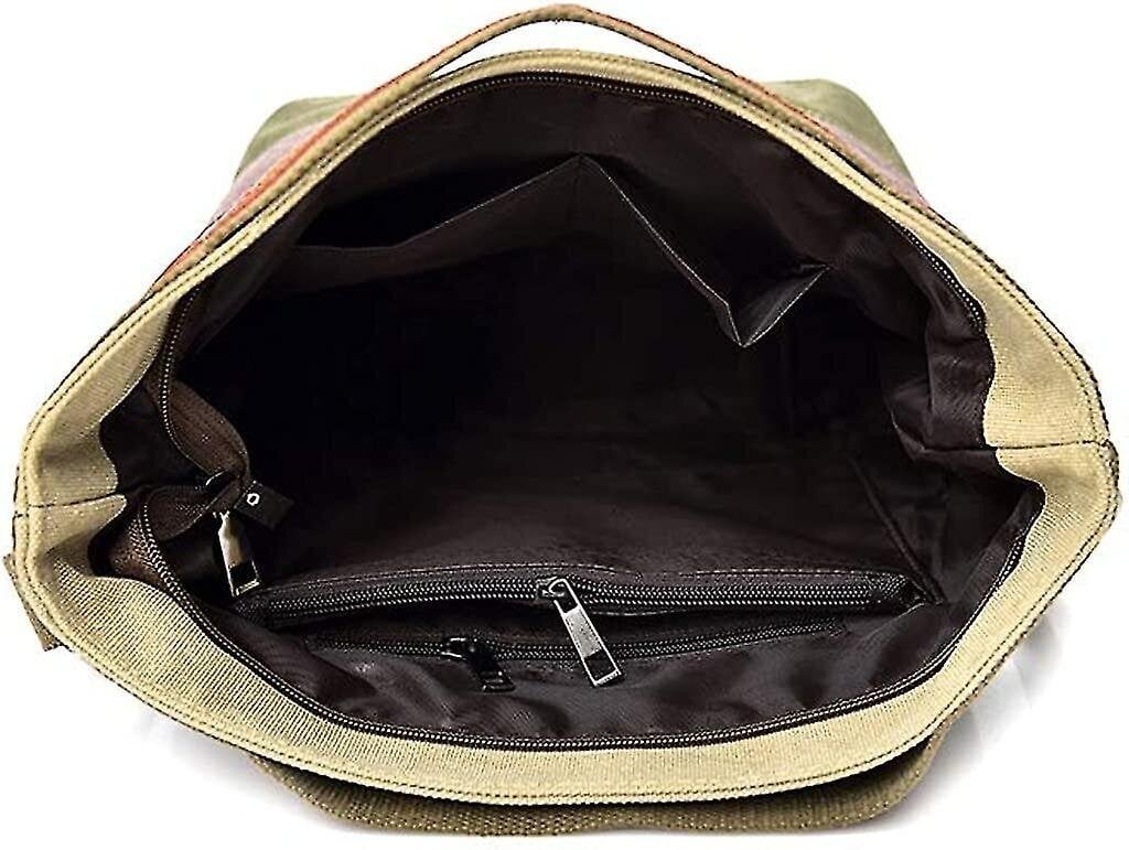 Naisten Olkalaukut Canvas Hobo Käsilaukut Monivärinen Casual Messenger Bag Top hinta ja tiedot | Naisten käsilaukut | hobbyhall.fi