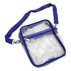 Sininen kirkas Messenger Bag PVC läpinäkyvä vetoketju vedenpitävä säädettävä olkalaukku pojille tytöille hinta ja tiedot | Naisten käsilaukut | hobbyhall.fi