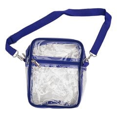 Sininen kirkas Messenger Bag PVC läpinäkyvä vetoketju vedenpitävä säädettävä olkalaukku pojille tytöille hinta ja tiedot | Naisten käsilaukut | hobbyhall.fi