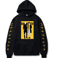 (musta-M）Banana Fish anime Hoodie Men / suosittu Harajuku hinta ja tiedot | Miesten puserot ja hupparit | hobbyhall.fi