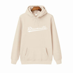 (HW0092Khaki-L）Hoodies Miesten Hip Hop DREAMVILLE J Cole Logo Hupullinen Prey Letter hinta ja tiedot | Miesten puserot ja hupparit | hobbyhall.fi