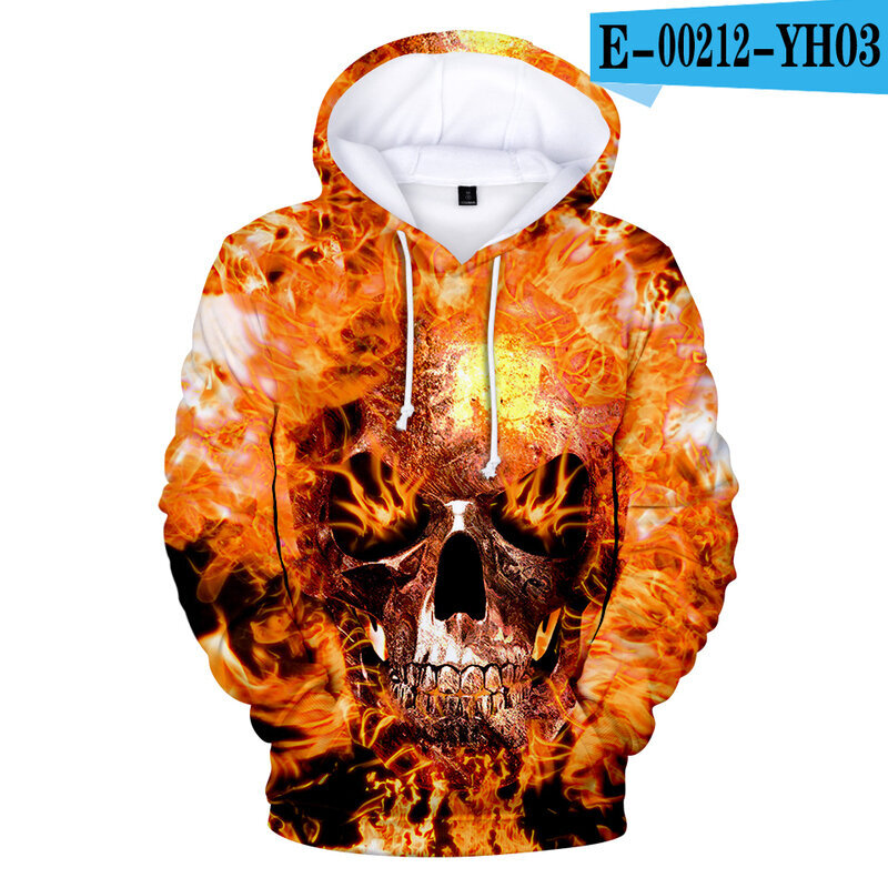 (Gold-S）Skull Hoodie Miesten poikien hupparit hinta ja tiedot | Miesten puserot ja hupparit | hobbyhall.fi