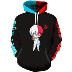 (LW715-XL） 3D Anime My Hero Academia Todoroki Shoto Hupparit Miesten hinta ja tiedot | Miesten puserot ja hupparit | hobbyhall.fi