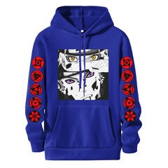 (sininen-L）Anime Akatsuki Miesten Unisex Hip Hop Harajuku Miesten Hupparit hinta ja tiedot | Miesten puserot ja hupparit | hobbyhall.fi