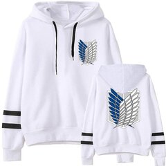 (valkoinen-M）Anime Attack on Titan AOT Levi Ackerman Uniform Printed Hupparit Cozy Topit Puserot hinta ja tiedot | Miesten puserot ja hupparit | hobbyhall.fi