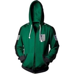 (IW011-L）Anime Attack On Titan Cosplay Costumes Miesten hupparit hinta ja tiedot | Miesten puserot ja hupparit | hobbyhall.fi