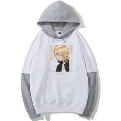 (valkoinen M）Anime Tokyo Revengers -printtihuppari Harajuku Casual pitkähihainen Sudaderas Con Capucha hinta ja tiedot | Miesten puserot ja hupparit | hobbyhall.fi