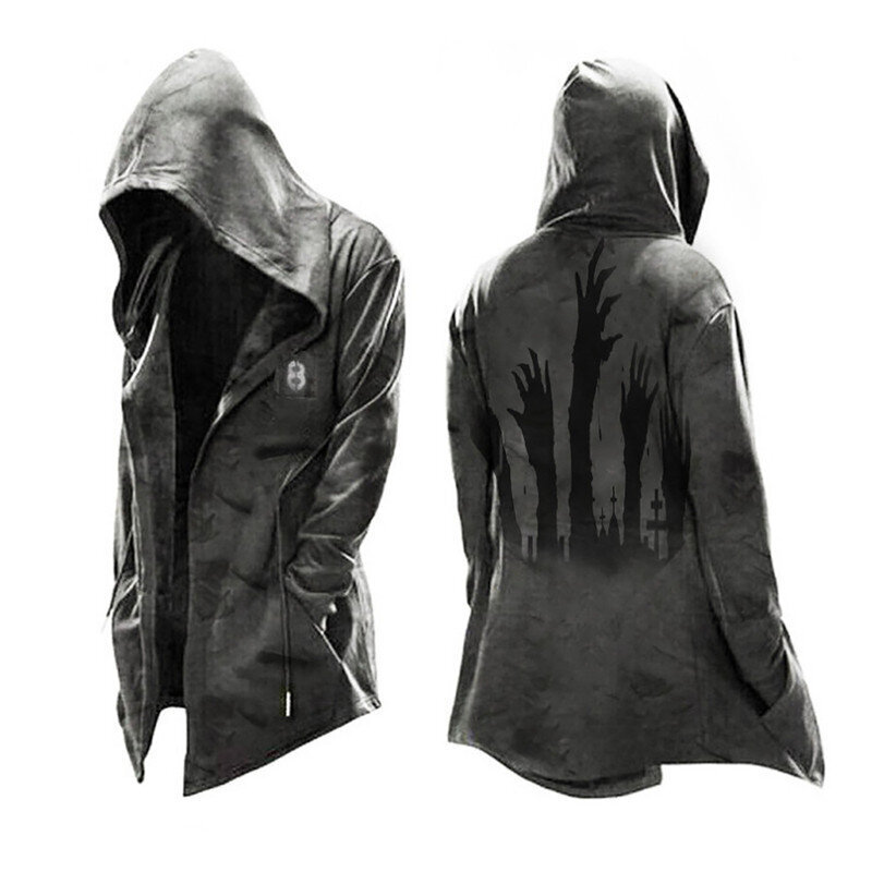 (A-XL）Assassin's-creed miesten neuletakit Cosplay takki kiristysnyörillä huppari hinta ja tiedot | Miesten puserot ja hupparit | hobbyhall.fi