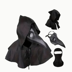 Halloween Steampunk Plague Doctor Bird Mask, 3 osaa hinta ja tiedot | Naamiaisasut | hobbyhall.fi