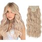 Clip-In Extensions 22 tuuman setti 4 Curly Waves naisten peruukki hinta ja tiedot | Kampaamotuotteet | hobbyhall.fi