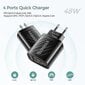 30w USB C -laturi Pikalaturi Iphone 13 12 Xiaomi Huawei Samsung Quick Charge 3.0 4.0 Mobilelle (koko, väri: Eu-musta hinta ja tiedot | Paristolaturit | hobbyhall.fi