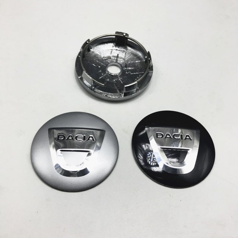 Auton muotoilu 4kpl 56mm Dacia Emblem -merkille Pyörän keskinapakannen kansitarra Dacia Dusterille Logan Sandero Lodgy Accessories shry hinta ja tiedot | Lisätarvikkeet autoiluun | hobbyhall.fi