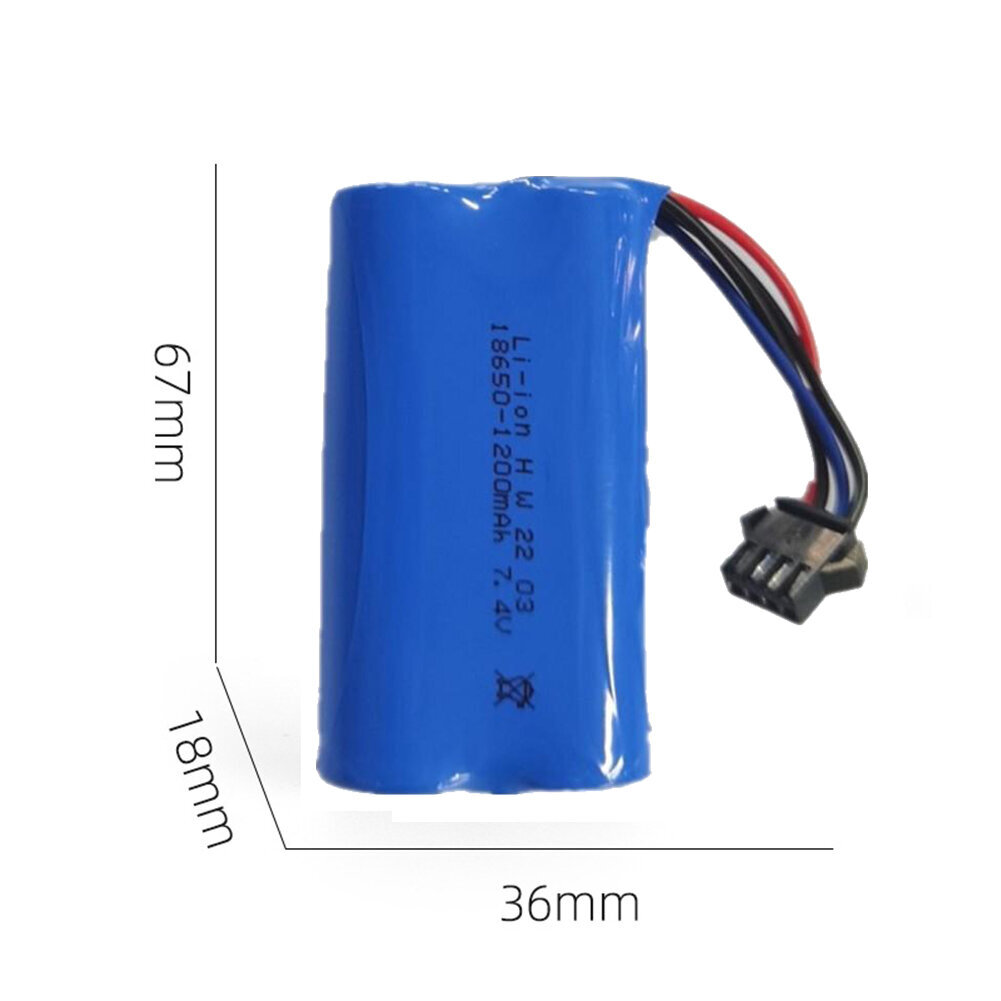 7,4 V 1200 mAh litiumpariston vaihtoakku kaukosäätimeen hinta ja tiedot | Kuulokkeet | hobbyhall.fi