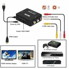 RCA AV-HDMI-muunnin/sovitin Gamecube Nintendo Sega Ge:lle hinta ja tiedot | Puhelimen lisätarvikkeet | hobbyhall.fi