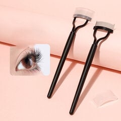 Eyelash Comb Eyelash Separator Mascara Applikaattori Eyelash Definer with Comb Cover Cover Design Kosmeettiset Harjat Työkalut Musta (1 kpl) hinta ja tiedot | Parranajo ja karvanpoisto | hobbyhall.fi