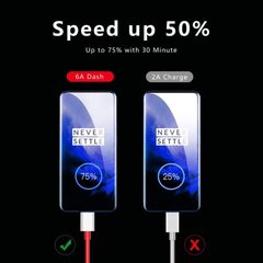 Bärbar Original Oneplus 8tpro Warp SYDSarge Type-C Dash Cable 2M hinta ja tiedot | Puhelimen lisätarvikkeet | hobbyhall.fi