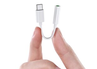 2 kpl USB-C - 3,5 mm sovitin Samsung S20 S21 S22 White -laitteelle hinta ja tiedot | Puhelimen lisätarvikkeet | hobbyhall.fi