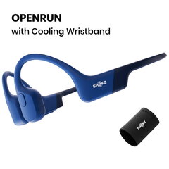 Shokz OpenRun Bone Conduction vedenpitävät Bluetooth-kuulokkeet urheiluun jäähdyttävällä rannekkeella (aiemmin Aeropex), musta hinta ja tiedot | Kuulokkeet | hobbyhall.fi