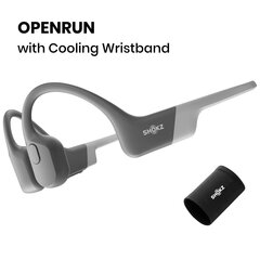 Shokz OpenRun Bone Conduction vedenpitävät Bluetooth-kuulokkeet urheiluun jäähdyttävällä rannekkeella (aiemmin Aeropex), musta hinta ja tiedot | Kuulokkeet | hobbyhall.fi