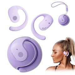 Langattomat kuulokkeet, Bluetooth-kuulokkeet korvalla, Bluetooth 5.4 -kuulokkeet HiFi Stereo, iOS/Android-kuulokkeet, langattomat kuulokkeet korvakoukuilla, IPX5 vedenpitävä kuuloke, violetti hinta ja tiedot | Kuulokkeet | hobbyhall.fi