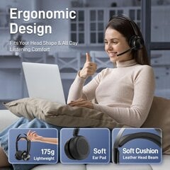 EMEET HS150 ANC Langaton Bluetooth-kuulokemikrofonilla ja 6 mikrofonilla hinta ja tiedot | Kuulokkeet | hobbyhall.fi