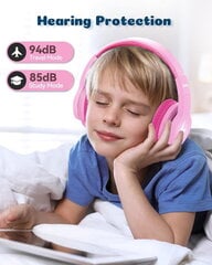 Lasten Bluetooth-kuulokkeet, Langattomat lasten kuulokkeet korvalla, 94 dB:n äänenvoimakkuus rajoitettu poikien tyttökoululle hinta ja tiedot | Kuulokkeet | hobbyhall.fi