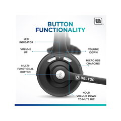 Delton 10X - Kuulokkeet - korvaan - Bluetooth - langaton hinta ja tiedot | Kuulokkeet | hobbyhall.fi