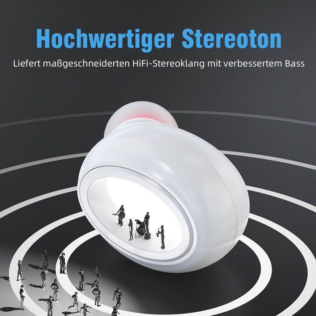 Langattomat kuulokkeet Bluetooth 5.0 kuulokkeet IPX7 Vedenpitävät TWS Deep Bass Stereo Melua vaimentavat kuulokkeet korvassa 140H Playtime Mic USB-C latauskotelo LED-akkunäyttö urheilulle Android/iOS hinta ja tiedot | Kuulokkeet | hobbyhall.fi