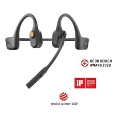 AfterShokz OpenComm Bone Conduction Bluetooth-kuulokkeet mikrofonilla Office Home Business Trucker -ajureille (musta) hinta ja tiedot | Kuulokkeet | hobbyhall.fi