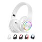 B39 RGB Luminous langattomat pelikuulokkeet stereokuulokkeet Bluetooth 5.0 taitettava kuulokemikrofoni (3,5 mm pistoke) hinta ja tiedot | Kuulokkeet | hobbyhall.fi