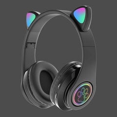 Feltree Langattomat kuulokkeet Walk Headset Cat Ear Bluetooth Headset B39 Cat Ear Söpö kissan korva Langattomat kuulokkeet LED-vilkkuvalo Lahja ystäville ja lapsille hinta ja tiedot | Kuulokkeet | hobbyhall.fi